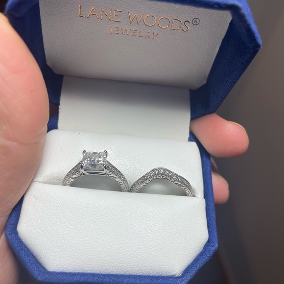 Princess cut genuine moissanite ring GRA certified - Picture 3 of 13